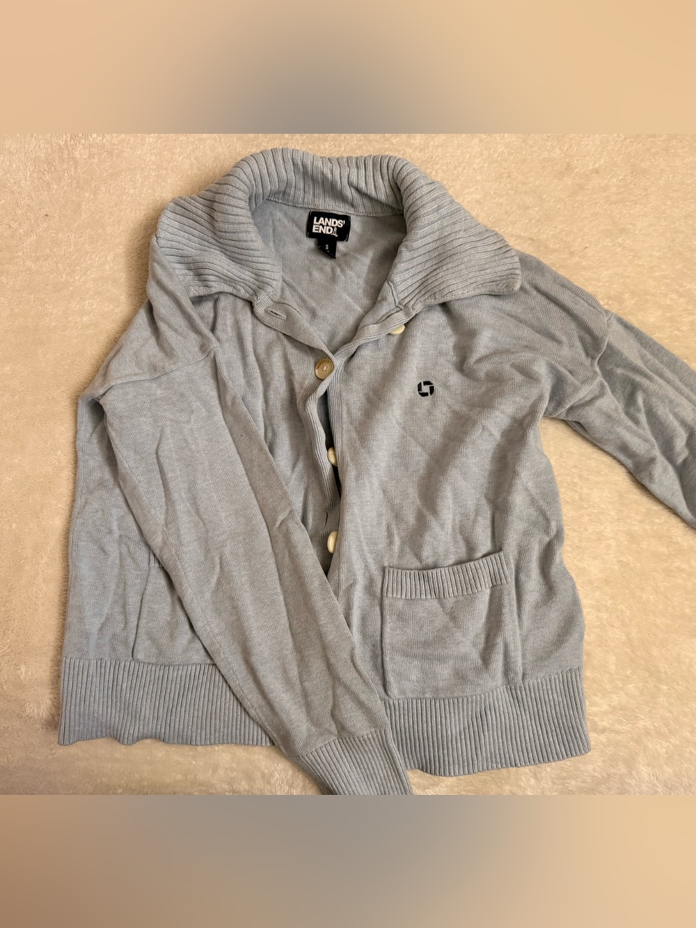 Chase Bank Cardigan w/ Neck Detail